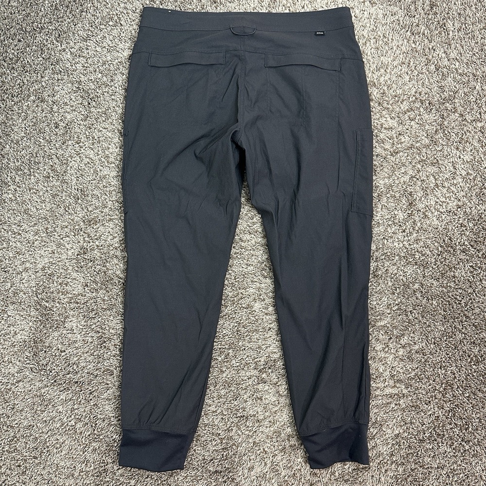 PrAna Halle Jogger II Pants Womens 12 Gray Cargo Hiking Stretch Outdoor Travel - Picture 5 of 9